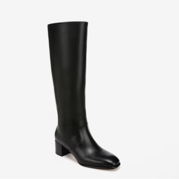 VINCE Arabel Wide Calf Boot Women's Black Knee-High Boots Size